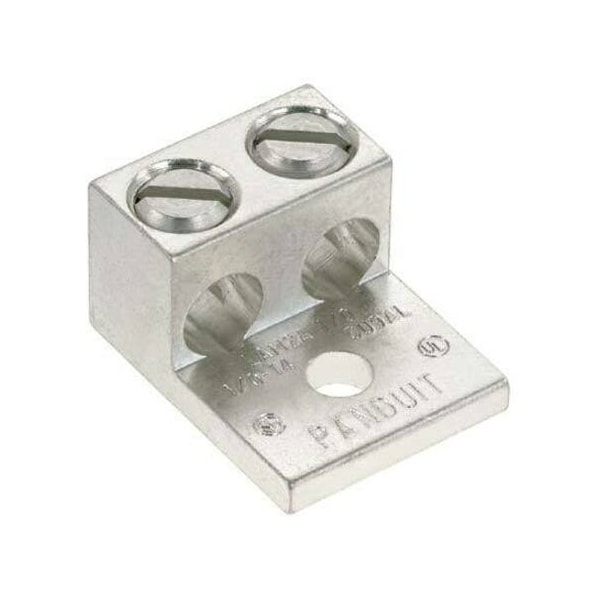 Panduit Mechanical Lug, 600 kcmil Max, 1 Conductor, 1 Hole, 1 to 2 in Stud, Aluminum LAM2A600-12-6Y - main